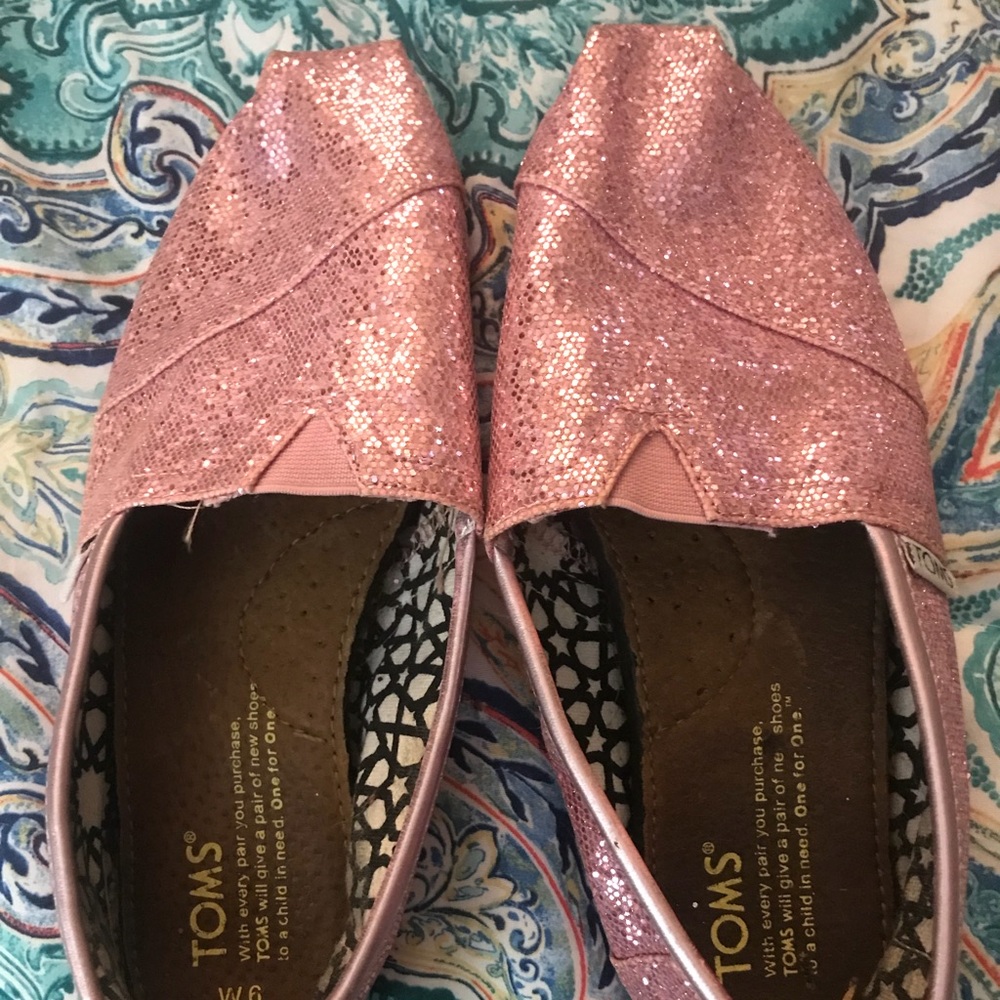 Pink Sparkly Toms